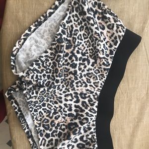 Victoria secret sport cheetah shorts. Size small
